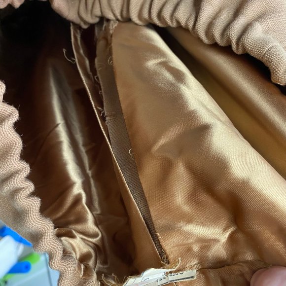 Vintage Tan Two Piece Women's Plus Size Suit D'Jimas Furs Styled by Visconti - Picture 7 of 13